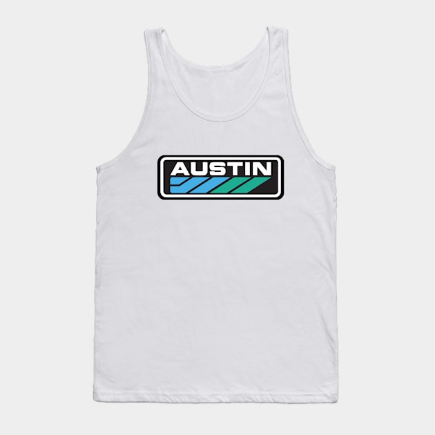 Retro Austin Cars emblem 1980's - Austin Metro, Allegro, Princess ! Tank Top by retropetrol